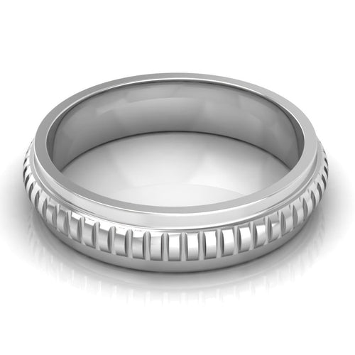 5.0 mm Plain Wedding Band in 14KT, 18KT & Platinum - Primestyle.com