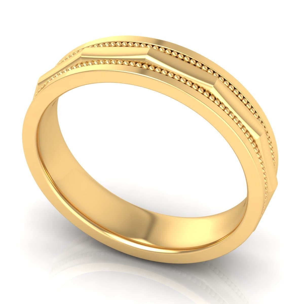 5.0 mm Plain Wedding Band in 14KT, 18KT &amp; Platinum - Primestyle.com