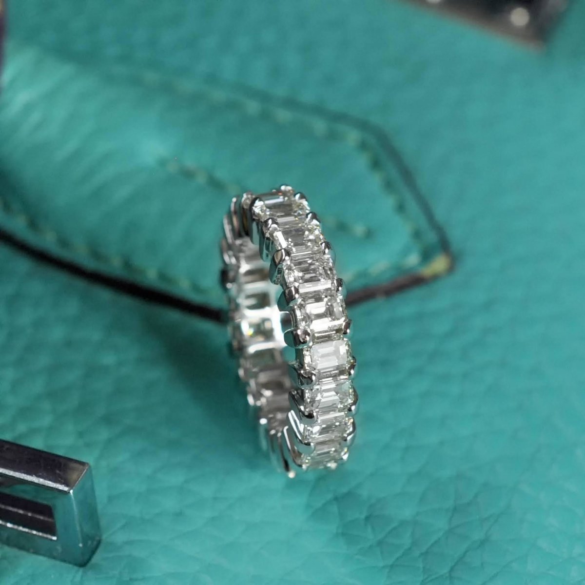 5.00 CT Emerald Cut Diamonds - Eternity Ring - Primestyle.com
