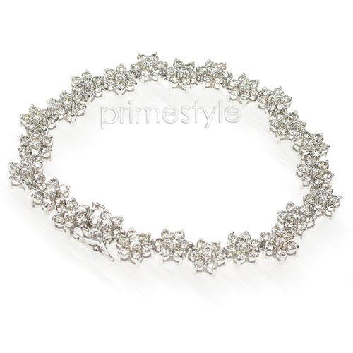 5.20-9.00 CT Round Cut Diamonds - Diamond Bracelet - Primestyle.com