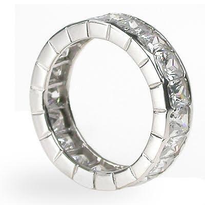 5.20 CT Emerald Cut Diamonds - Eternity Ring - Primestyle.com