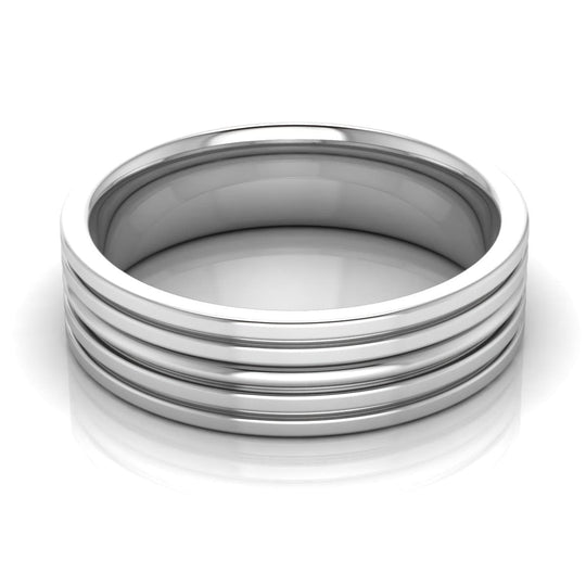 6.0 mm Plain Wedding Band in 14KT, 18KT & Platinum