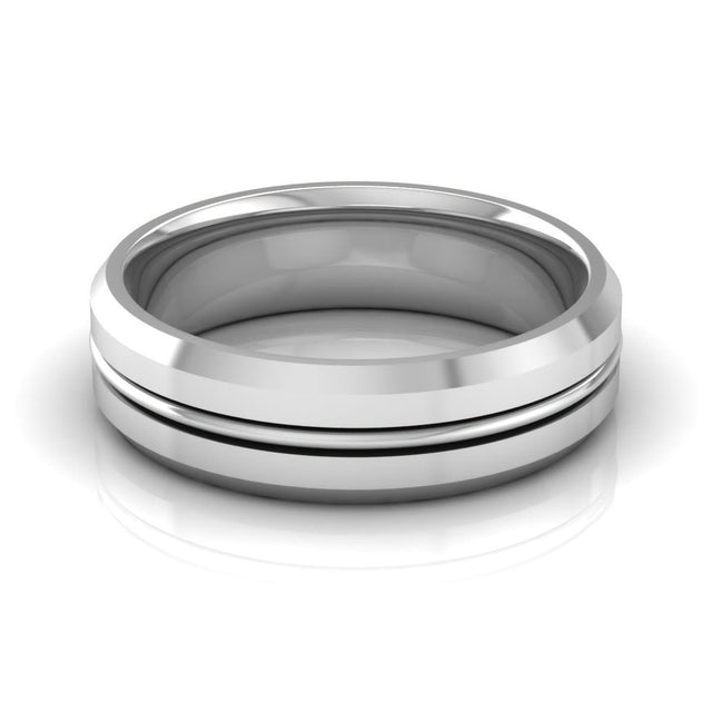 6.0 mm Plain Wedding Band in 14KT, 18KT & Platinum