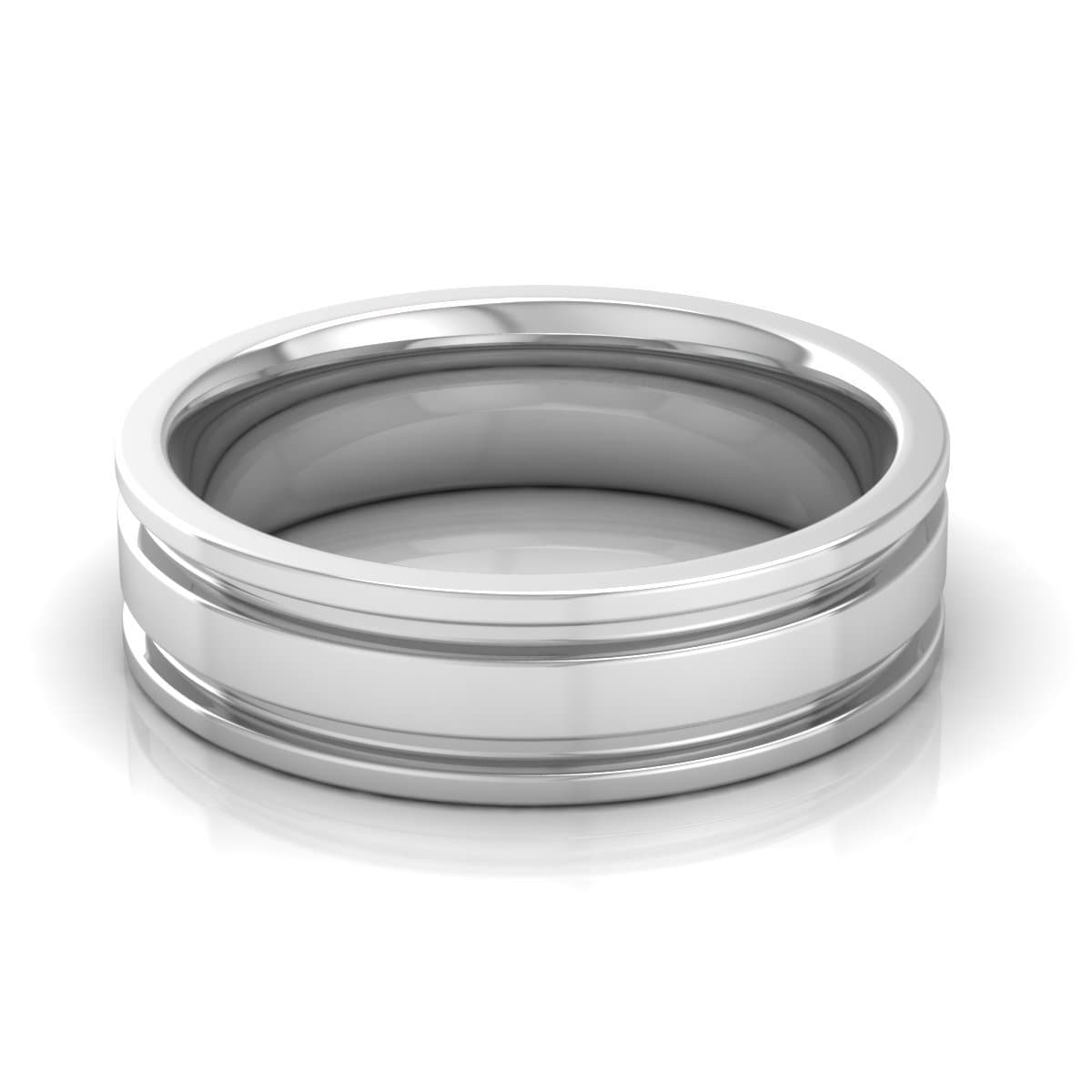 6.0 mm Plain Wedding Band in 14KT, 18KT &amp; Platinum - Primestyle.com