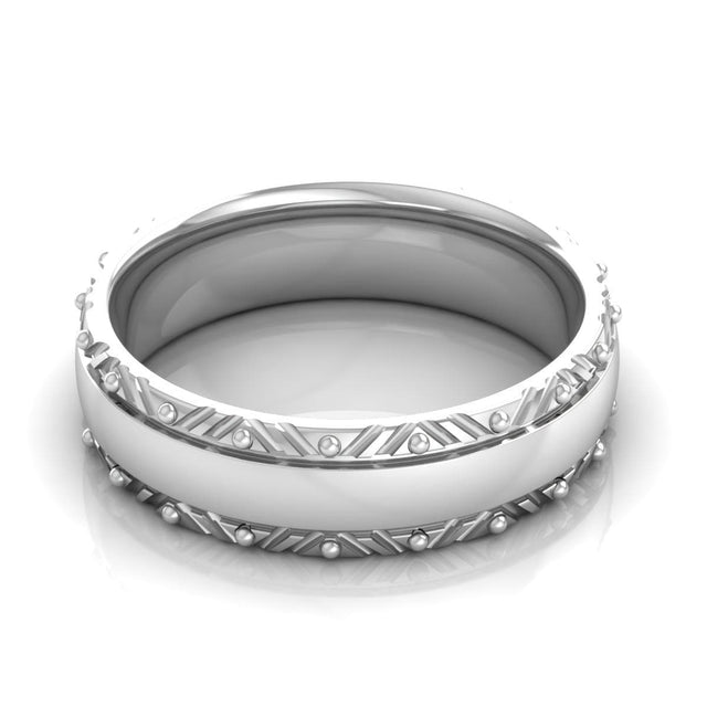 6.0 mm Plain Wedding Band in 14KT, 18KT & Platinum