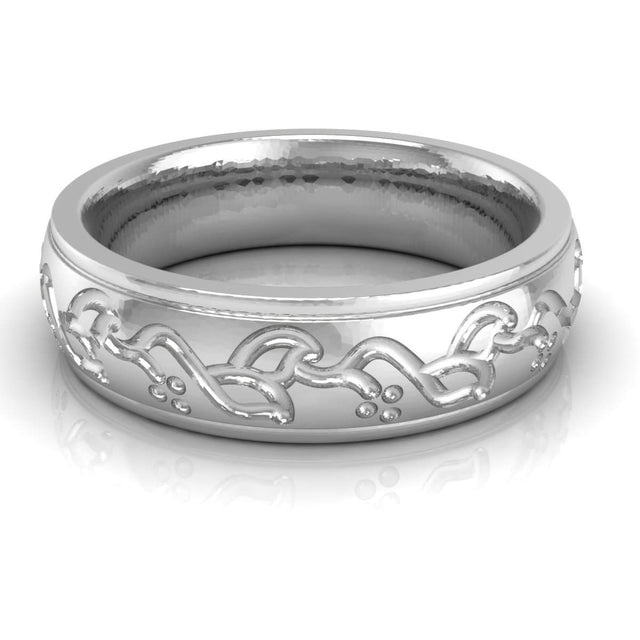 6.0 mm Plain Wedding Band in 14KT, 18KT & Platinum