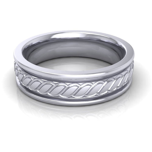 6.0 mm Plain Wedding Band in 14KT, 18KT & Platinum - Primestyle.com
