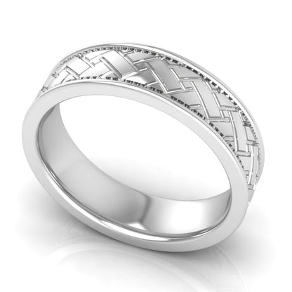 6.0 mm Plain Wedding Band in 14KT, 18KT &amp; Platinum - Primestyle.com