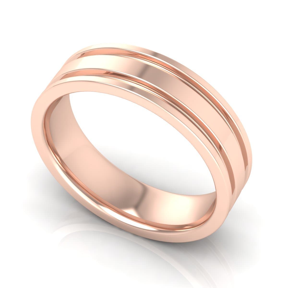 6.0 mm Plain Wedding Band in 14KT, 18KT &amp; Platinum - Primestyle.com