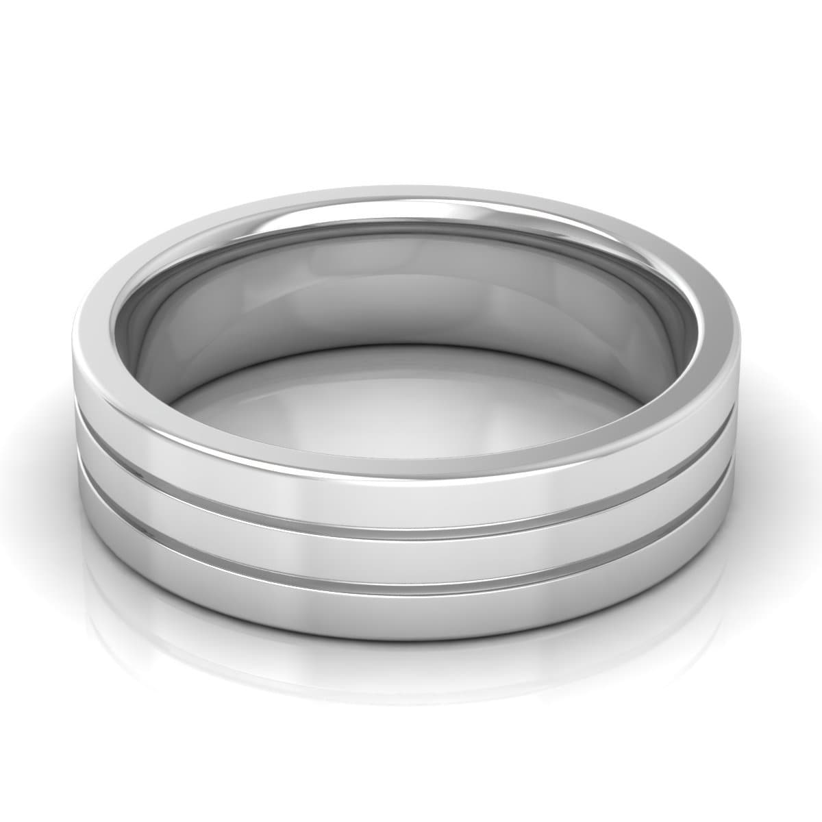 6.0 mm Plain Wedding Band in 14KT, 18KT &amp; Platinum - Primestyle.com