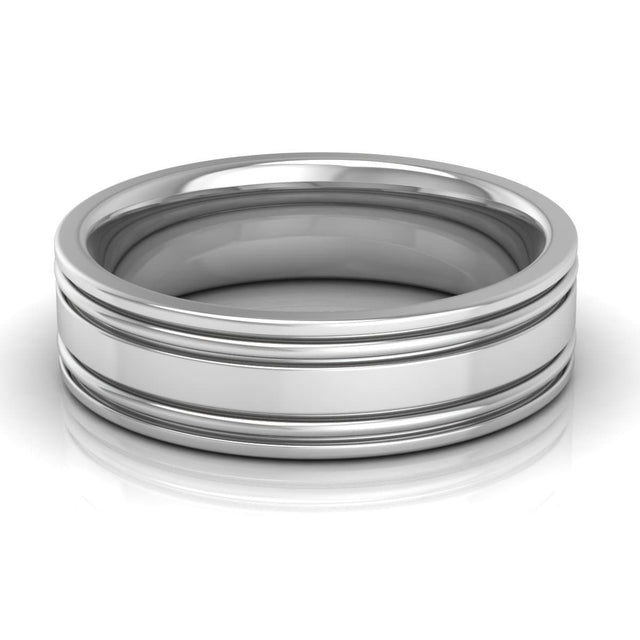 6.0 mm Plain Wedding Band in 14KT, 18KT & Platinum
