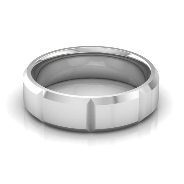 6.0 mm Plain Wedding Band in 14KT, 18KT & Platinum