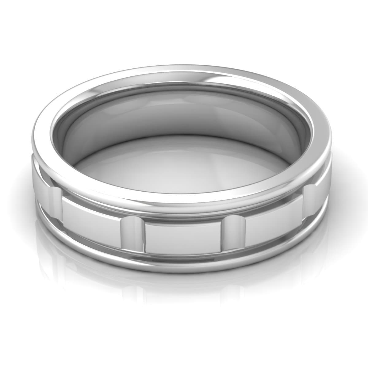 6.0 mm Plain Wedding Band in 14KT, 18KT &amp; Platinum - Primestyle.com