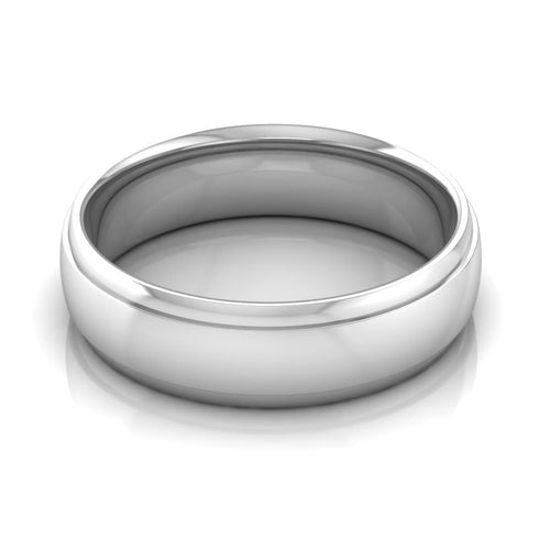 6.0 mm Plain Wedding Band in 14KT, 18KT & Platinum - Primestyle.com