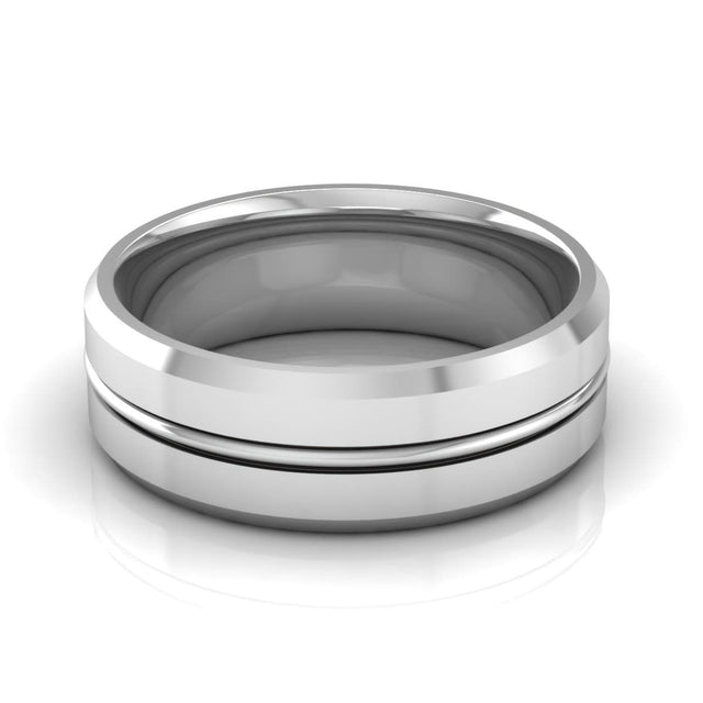 7.0 mm Plain Wedding Band in 14KT, 18KT & Platinum