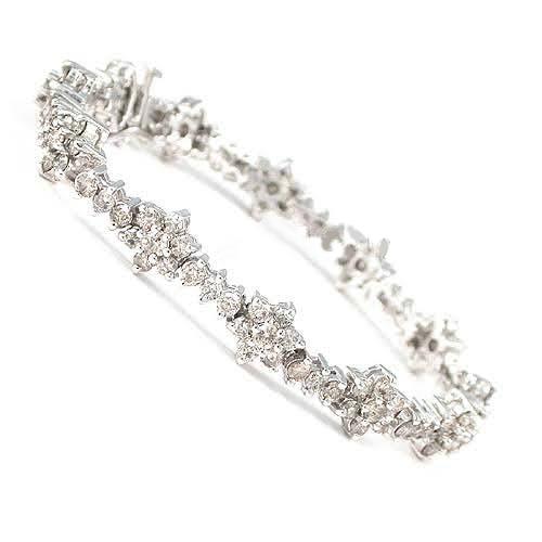 7.00 CT Round Cut Natural Diamonds - Diamond Bracelets