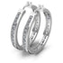 7.10 CT Princess Cut Diamonds - Hoop & Drop Earrings - Primestyle.com