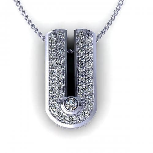 0.23 CT Round Cut Natural Diamonds - Diamond Pendants