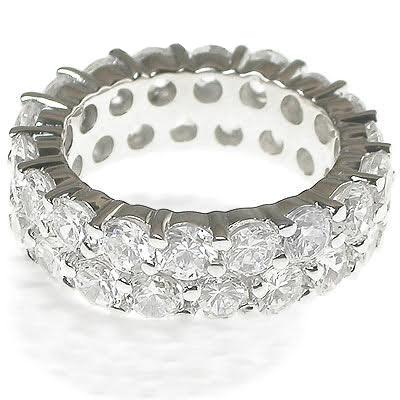 7.20 CT Round Cut Diamonds - Eternity Ring - Primestyle.com