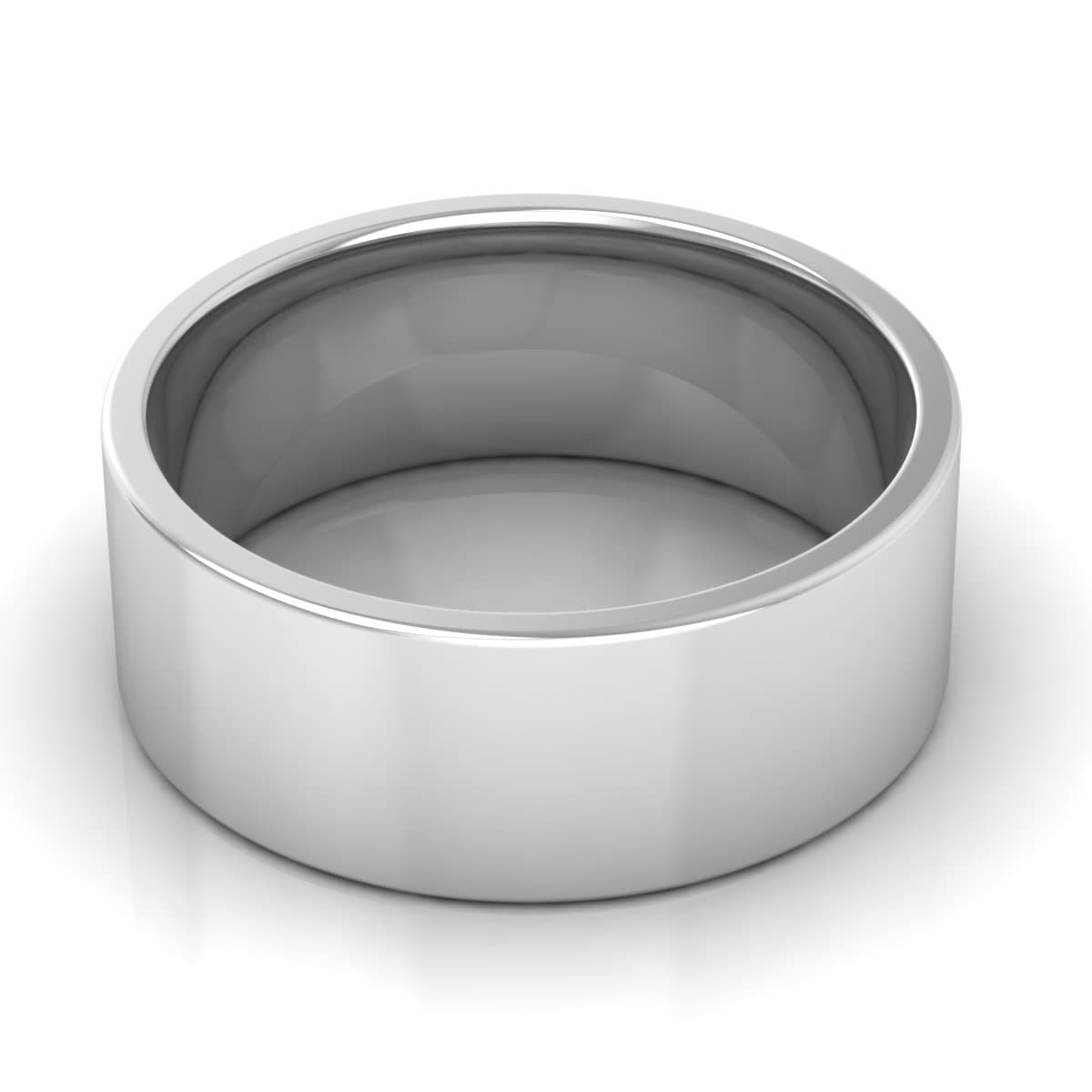 8.0 mm Comfort Fit Plain Wedding Band in 14KT, 18KT &amp; Platinum