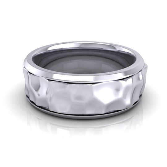 8.0 mm Plain Wedding Band in 14KT, 18KT & Platinum