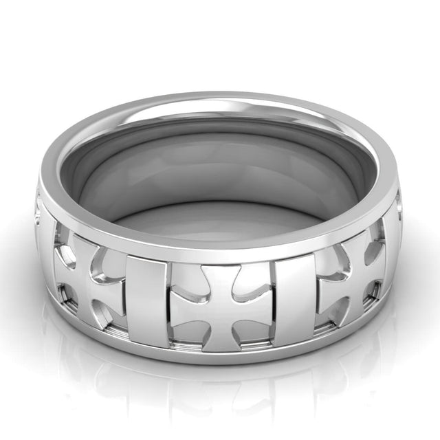 8.0 mm Plain Wedding Band in 14KT, 18KT & Platinum