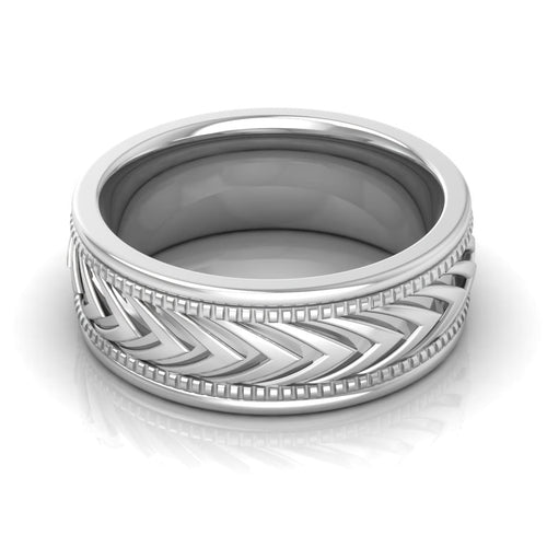 8.0 mm Plain Wedding Band in 14KT, 18KT & Platinum - Primestyle.com