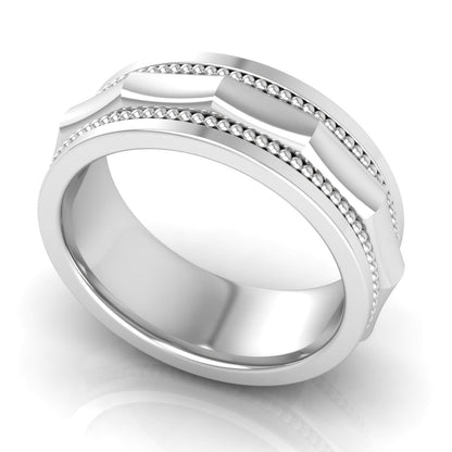 8.0 mm Plain Wedding Band in 14KT, 18KT &amp; Platinum - Primestyle.com