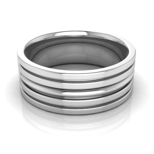 8.0 mm Plain Wedding Band in 14KT, 18KT & Platinum - Primestyle.com
