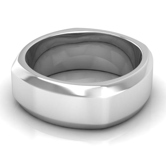 8.0 mm Plain Wedding Band in 14KT, 18KT & Platinum
