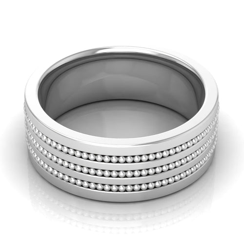 8.0 mm Plain Wedding Band in 14KT, 18KT & Platinum - Primestyle.com