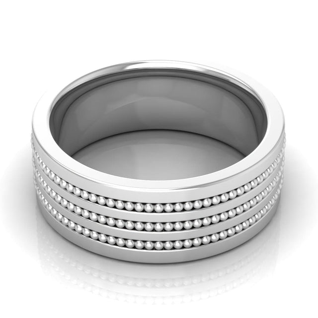 8.0 mm Plain Wedding Band in 14KT, 18KT & Platinum
