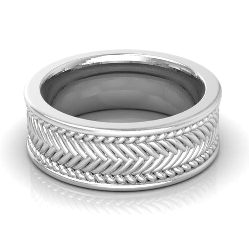 8.0 mm Plain Wedding Band in 14KT, 18KT & Platinum - Primestyle.com