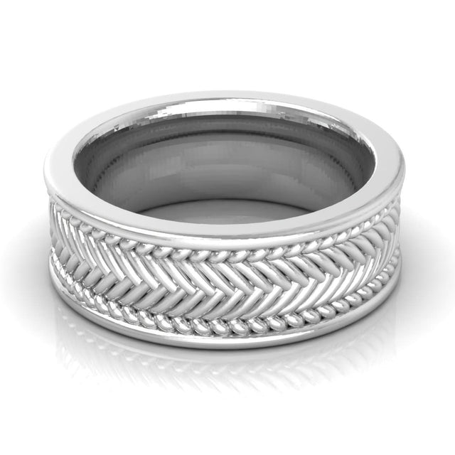 8.0 mm Plain Wedding Band in 14KT, 18KT & Platinum