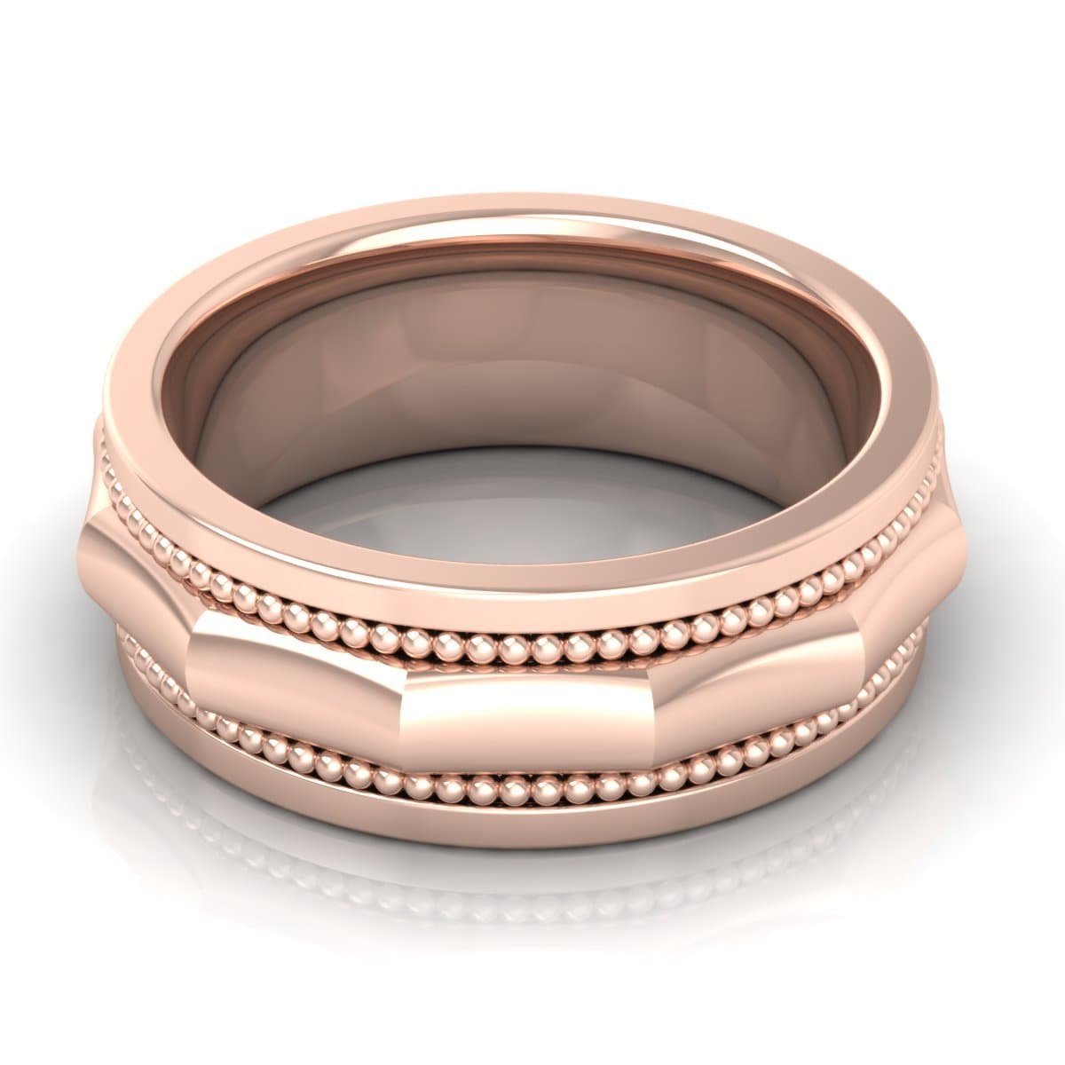 8.0 mm Plain Wedding Band in 14KT, 18KT &amp; Platinum - Primestyle.com