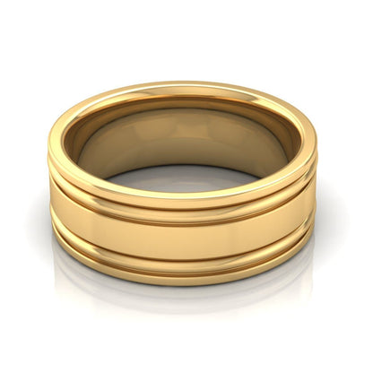 8.0 mm Plain Wedding Band in 14KT, 18KT &amp; Platinum - Primestyle.com