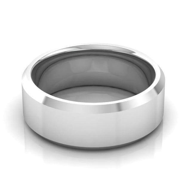 8.0 mm Plain Wedding Band in 14KT, 18KT & Platinum