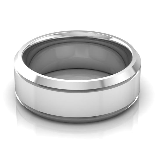 8.0 mm Plain Wedding Band in 14KT, 18KT & Platinum