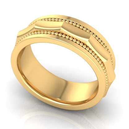 8.0 mm Plain Wedding Band in 14KT, 18KT &amp; Platinum - Primestyle.com