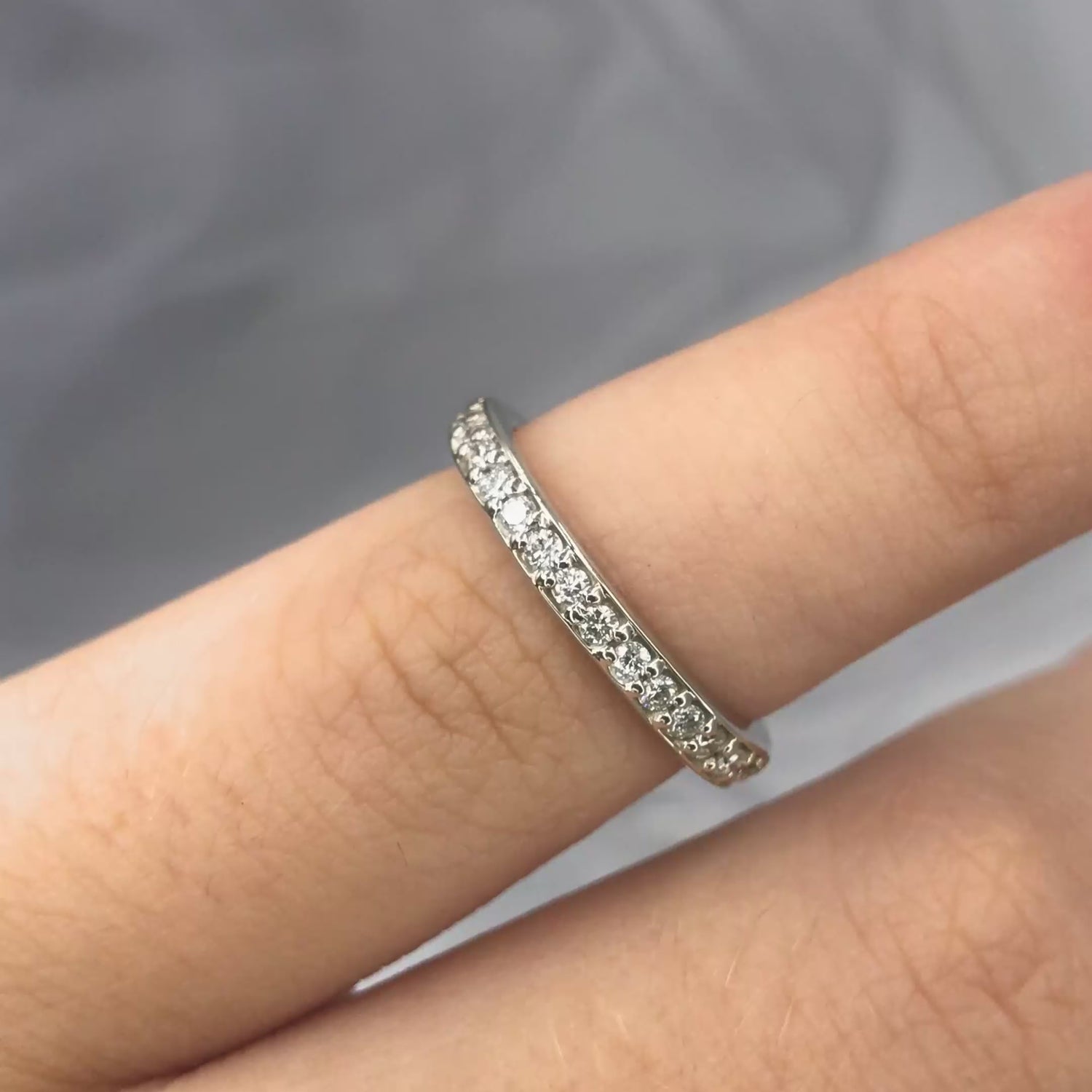 Exclusive 0.50 CT Round Cut Diamond Eternity Ring in 14KT White Gold