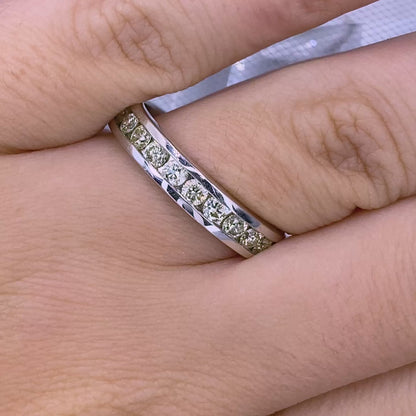 Special 2.00 CT Round Cut Diamond Eternity Ring in 14KT White Gold