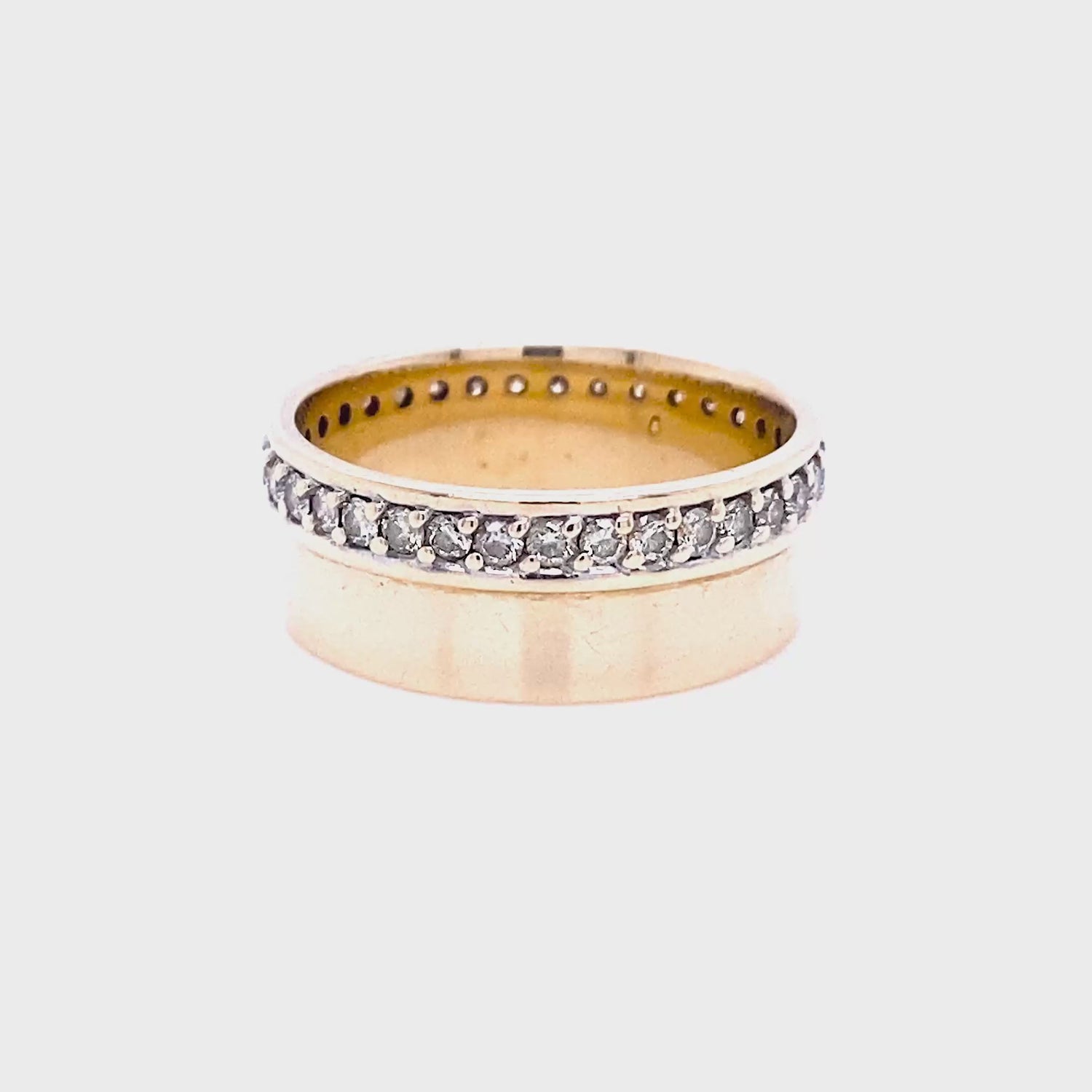 Running Out 0.75 CT Round Cut Diamond Wedding Band in 14KT Yellow Gold