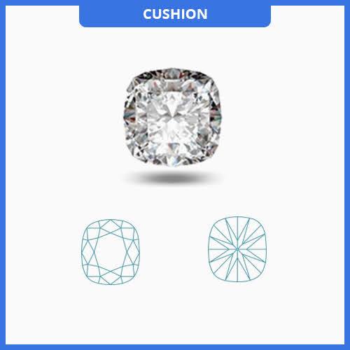 1.05CT K-L/SI3-I1 Cushion Cut Diamond MDL