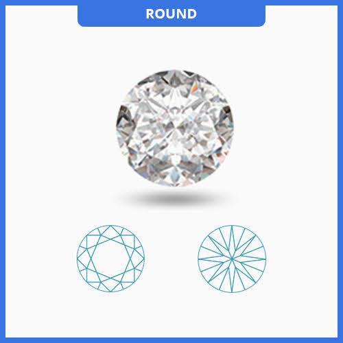 0.50CT J-K/VS2-SI1 Round Cut Diamond MDL