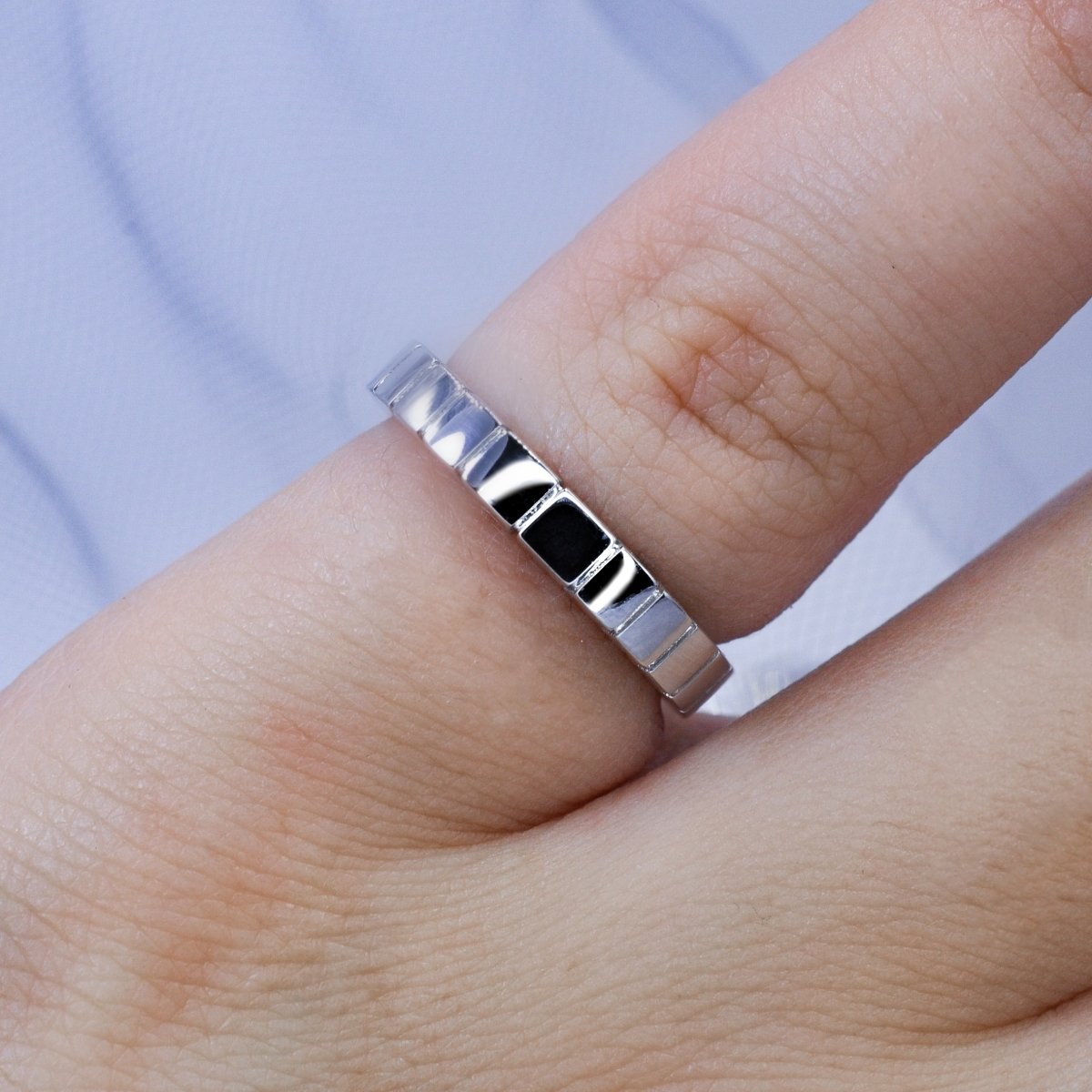 Bargain Plain Wedding Ring in 14KT White Gold - Primestyle.com