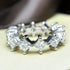 Certified 4.20 CT Princess Cut Diamond Eternity Ring in 18 KT White Gold - Primestyle.com