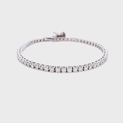 Prestige 4.00CT Round Cut Diamond Tennis Bracelet in 14KT White Gold