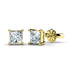 Fabulous 0.50CT Round Cut Diamond Stud Earrings in 14KT Yellow Gold - Primestyle.com