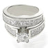 Fashionable 5.90 CT Princess Cut Diamond Bridal Set in 14 KT White Gold - Primestyle.com