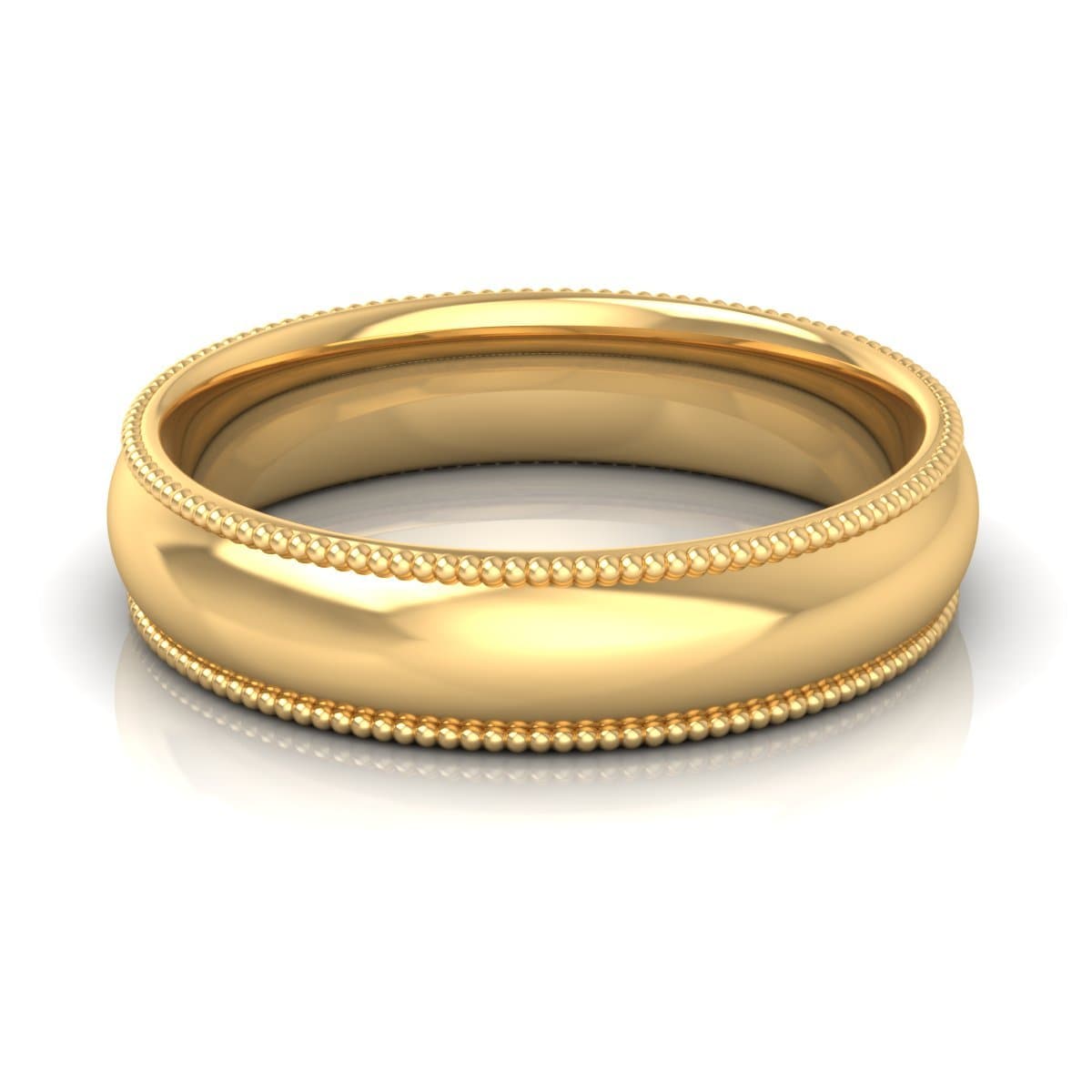 5.0 mm Plain Wedding Band in 14KT, 18KT &amp; Platinum